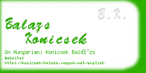 balazs konicsek business card